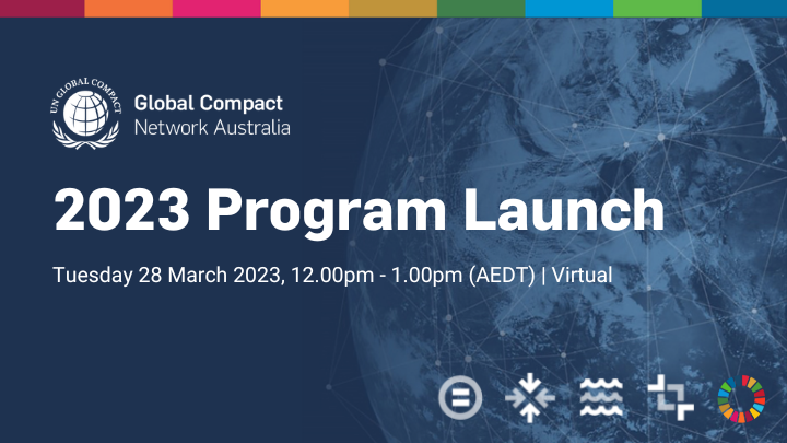 UN Global Compact Network Australia 2023 Program Launch