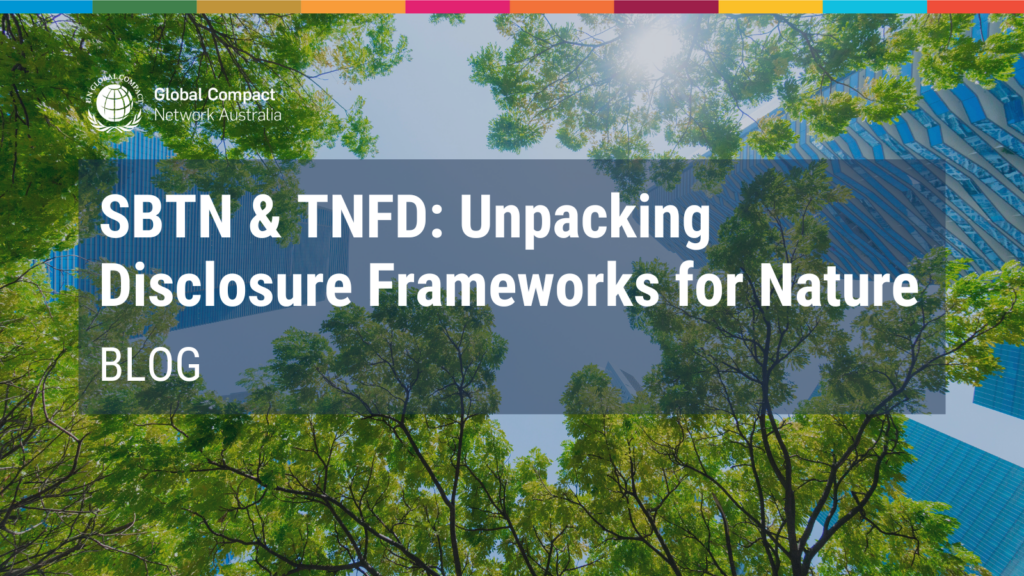 BLOG | SBTN & TNFD: Unpacking Disclosure Frameworks For Nature - UN ...