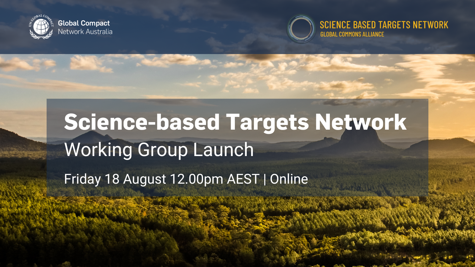 Scienced-based Targets Network Working Group Launch