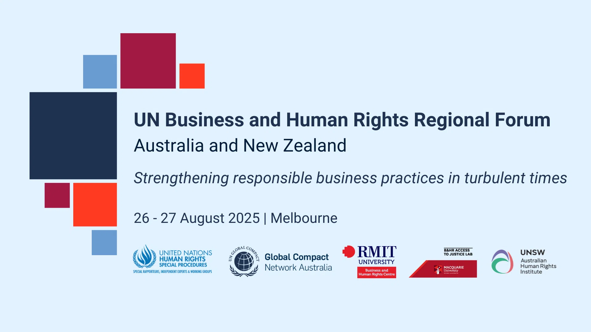 UN Regional Forum on Business and Human Rights – Australia and New Zealand