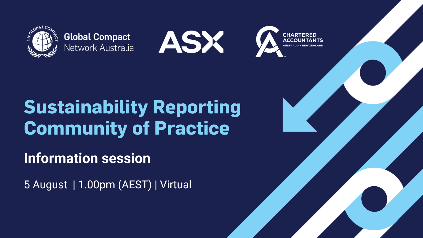 Sustainability Reporting Community of Practice | Information Session